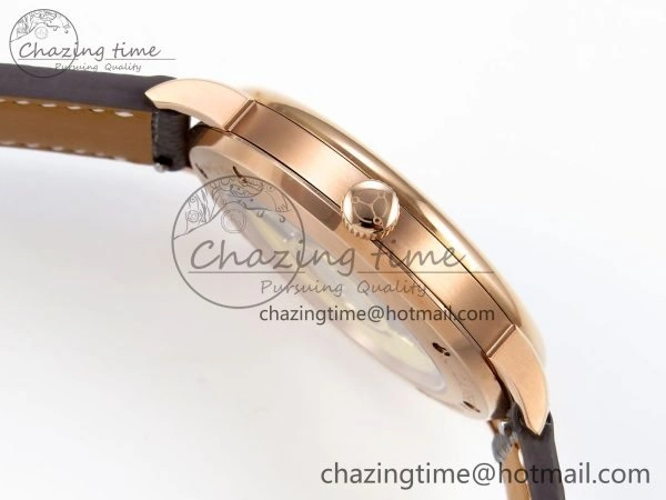 Saxonia Thin RG F8F Edition Green Dial on Brown Leather Strap A23J