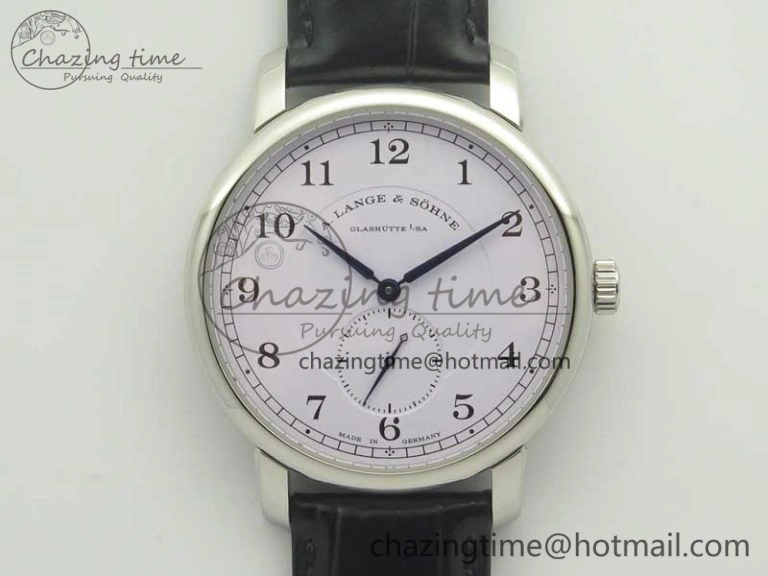 Saxonia Thin SS F8F Edition Green Dial on Brown Leather Strap A23J