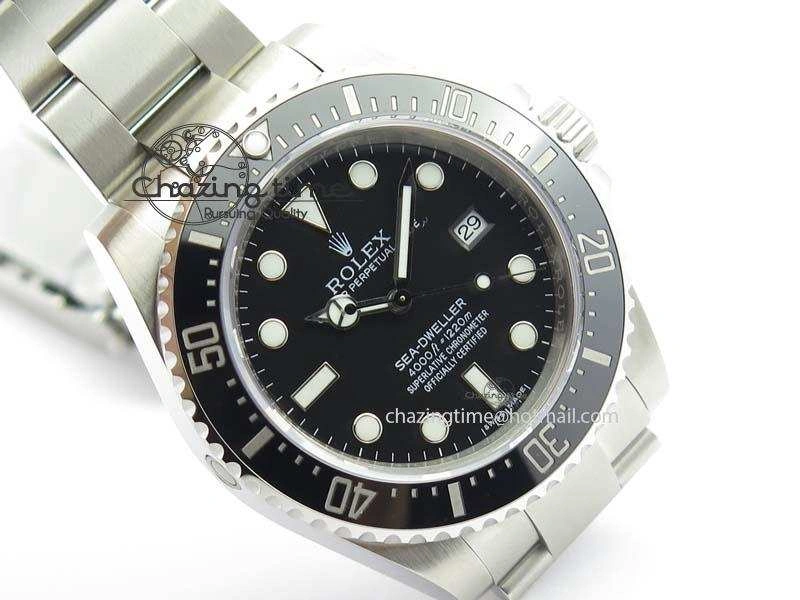 Sea-Dweller 116600 Black Ceramic 1:1 Noob Best Edition On SS Bracelet SA3135 V2