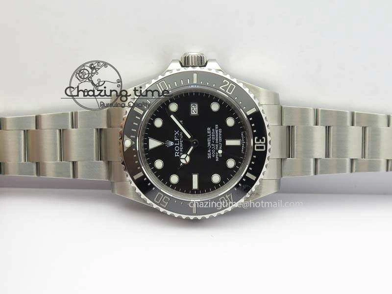 Sea-Dweller 116600 Black Ceramic 1:1 Noob Best Edition On SS Bracelet SA3135 V2