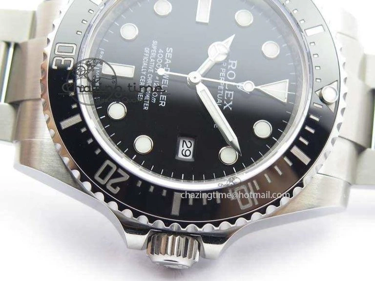 Sea-Dweller 116600 Black Ceramic 1:1 Noob Best Edition On SS Bracelet SA3135 V2