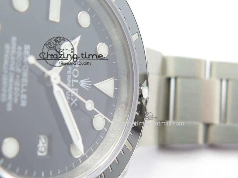 Sea-Dweller 116600 Black Ceramic 1:1 Noob Best Edition On SS Bracelet SA3135 V2