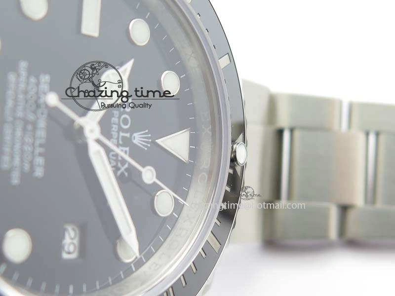Sea-Dweller 116600 Black Ceramic 1:1 Noob Best Edition On SS Bracelet SA3135 V2