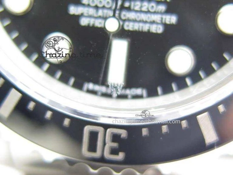 Sea-Dweller 116600 Black Ceramic 1:1 Noob Best Edition On SS Bracelet SA3135 V2