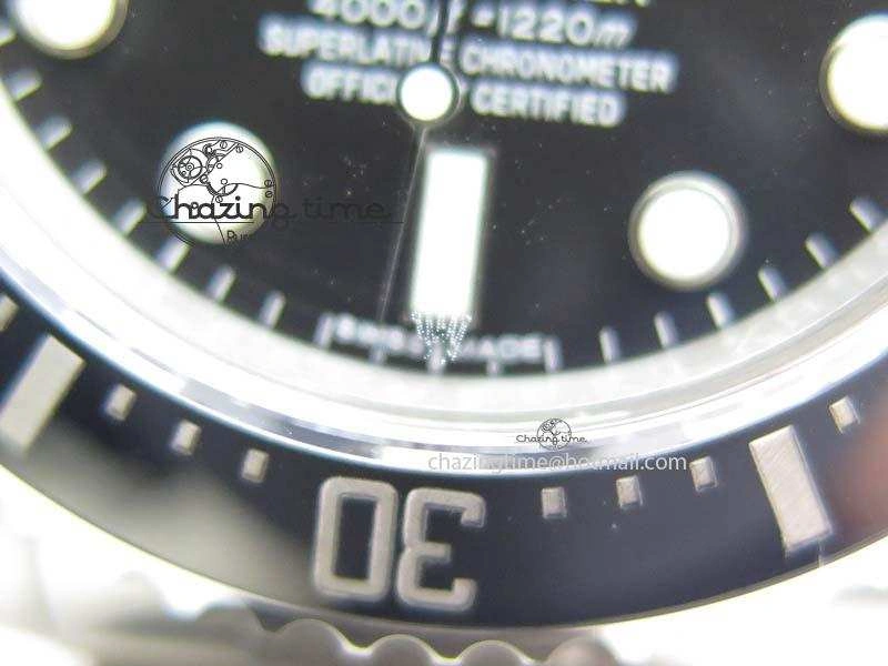 Sea-Dweller 116600 Black Ceramic 1:1 Noob Best Edition On SS Bracelet SA3135 V2