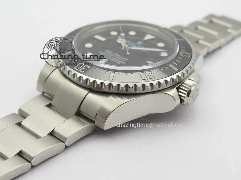 Sea-Dweller 116600 Black Ceramic 1:1 Noob Best Edition On SS Bracelet SA3135 V2