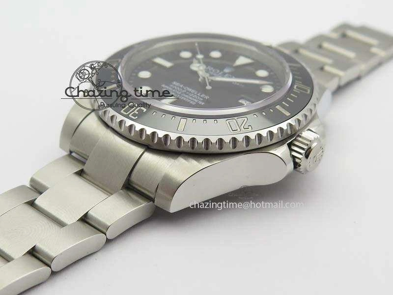 Sea-Dweller 116600 Black Ceramic 1:1 Noob Best Edition On SS Bracelet SA3135 V2