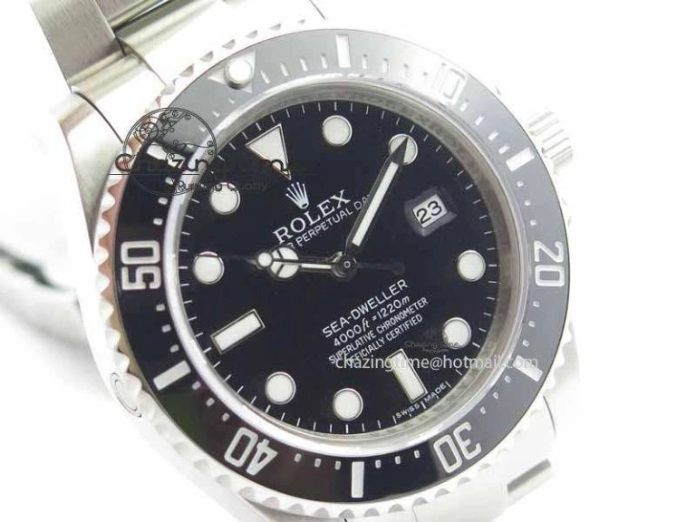 Sea-Dweller 116600 Black Ceramic BP Maker Best Edition On SS Bracelet SA3135