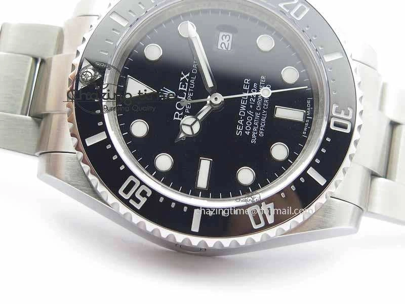 Sea-Dweller 116600 Black Ceramic BP Maker Best Edition On SS Bracelet SA3135