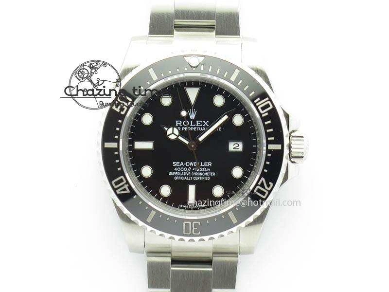 Sea-Dweller 116600 Black Ceramic Noob 1:1 Best Edition On SS Bracelet SA3135 V7