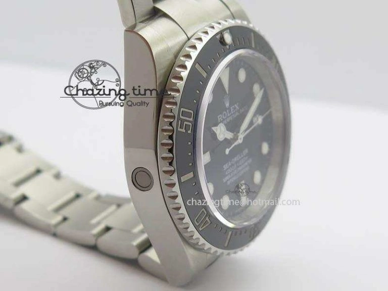 Sea-Dweller 116600 Black Ceramic Noob 1:1 Best Edition On SS Bracelet SA3135 V7