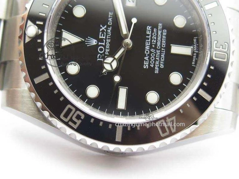 Sea-Dweller 116600 Black Ceramic Noob 1:1 Best Edition On SS Bracelet SA3135 V7