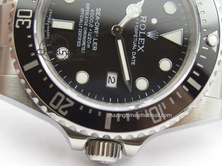 Sea-Dweller 116600 Black Ceramic Noob 1:1 Best Edition On SS Bracelet SA3135 V7