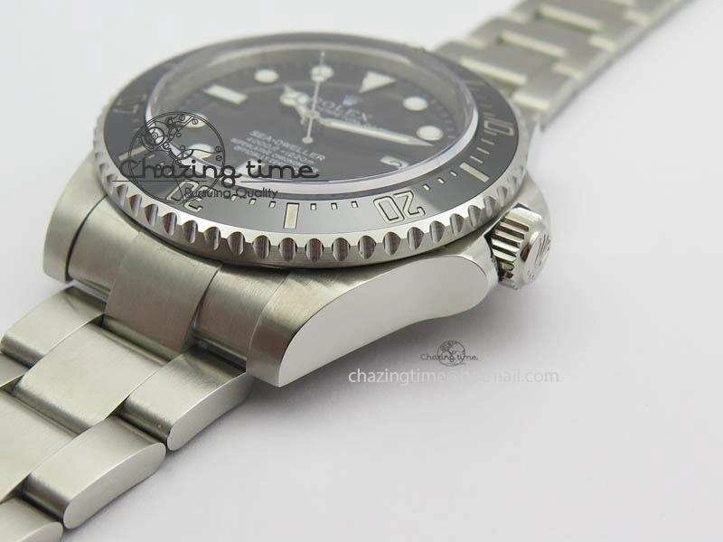 Sea-Dweller 116600 Black Ceramic Noob 1:1 Best Edition On SS Bracelet SA3135 V7