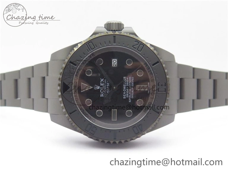 Sea-Dweller 116660 DLC VRF 1:1 Best Edition Black Dial on SS Bracelet A2836