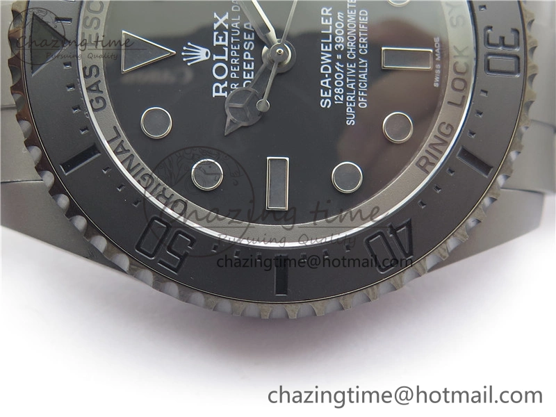 Sea-Dweller 116660 DLC VRF 1:1 Best Edition Black Dial on SS Bracelet A2836