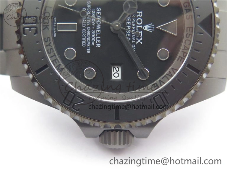 Sea-Dweller 116660 DLC VRF 1:1 Best Edition Black Dial on SS Bracelet A2836