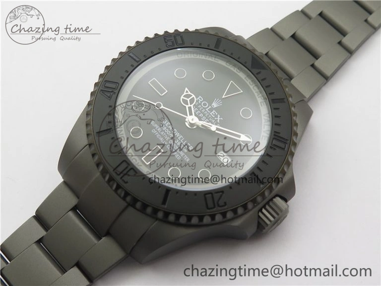 Sea-Dweller 116660 DLC VRF 1:1 Best Edition Black Dial on SS Bracelet A2836