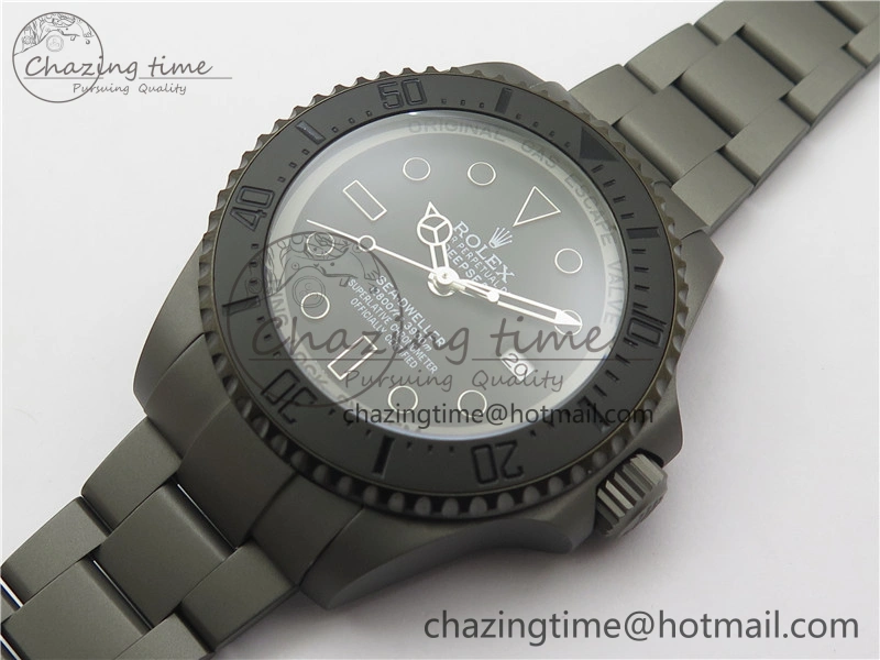 Sea-Dweller 116660 DLC VRF 1:1 Best Edition Black Dial on SS Bracelet A2836