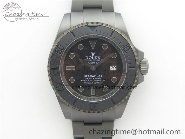 Sea-Dweller 116660 DLC VRF 1:1 Best Edition Black Dial on SS Bracelet A2836