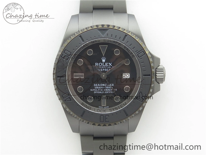 Sea-Dweller 116660 DLC VRF 1:1 Best Edition Black Dial on SS Bracelet A2836