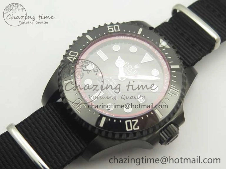 Sea-Dweller 116660 Ember PVD VRF Best Edition Black Dial on SS Bracelet A2836 MAX ( Free Black Strap)