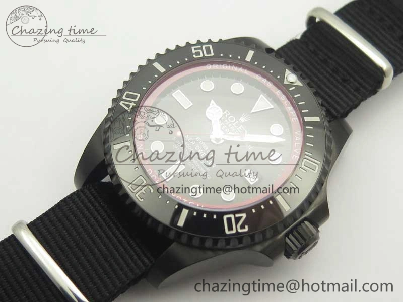 Sea-Dweller 116660 Ember PVD VRF Best Edition Black Dial on SS Bracelet A2836 MAX ( Free Black Strap)