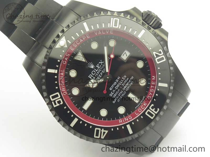 Sea-Dweller 116660 Ember PVD VRF Best Edition Black Dial on SS Bracelet A2836 MAX