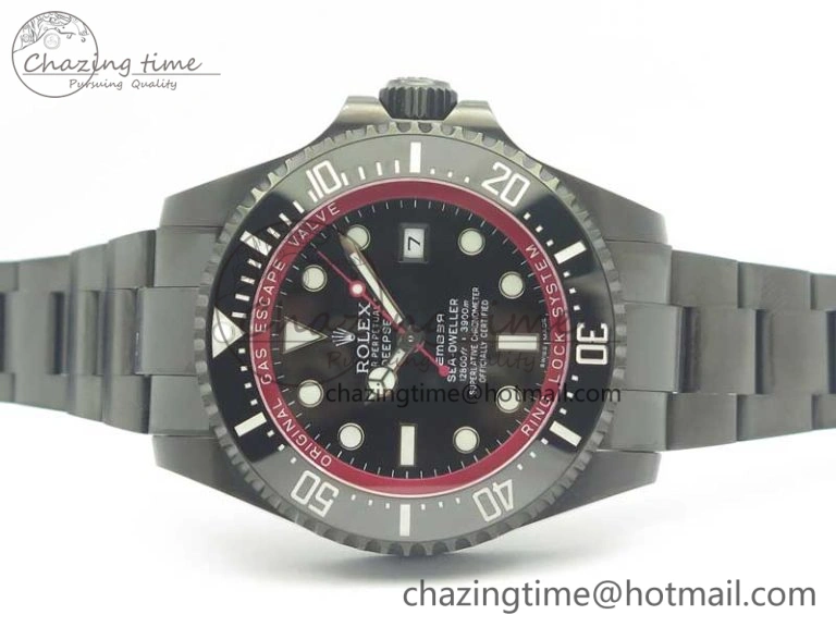 Sea-Dweller 116660 Ember PVD VRF Best Edition Black Dial on SS Bracelet A2836 MAX