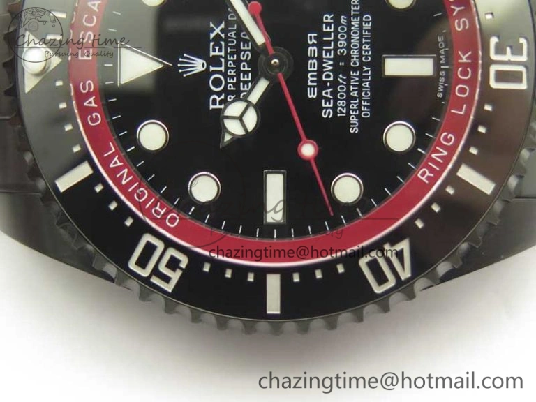 Sea-Dweller 116660 Ember PVD VRF Best Edition Black Dial on SS Bracelet A2836 MAX