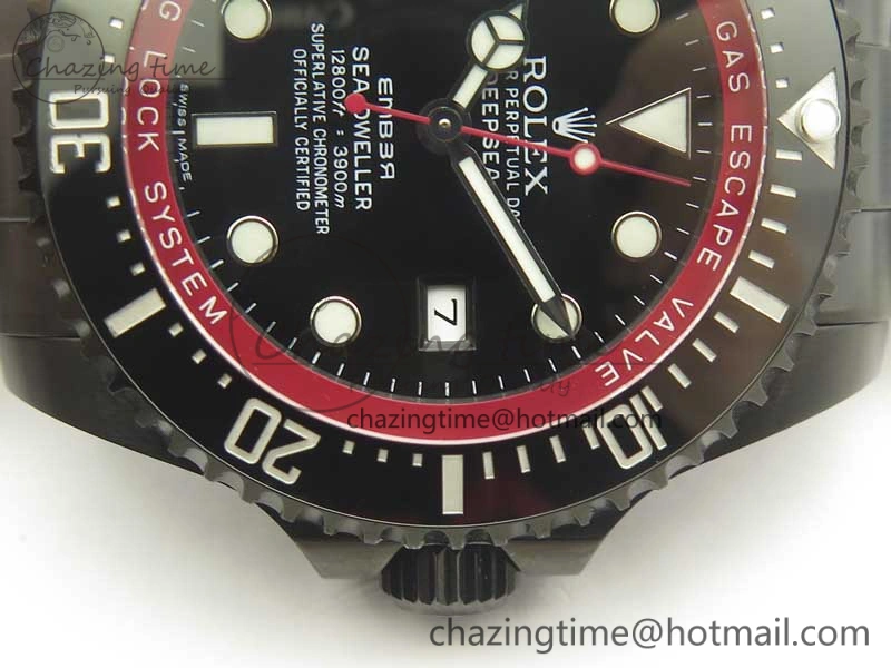 Sea-Dweller 116660 Ember PVD VRF Best Edition Black Dial on SS Bracelet A2836 MAX
