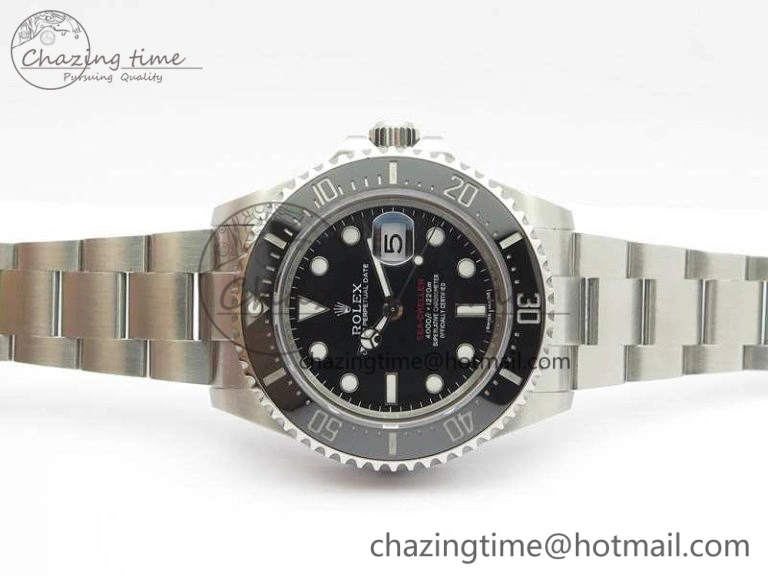 Sea Dweller 126600 2017 43mm SS BP Maker 1:1 Best Edition Black Dial On SS Bracelet A2824