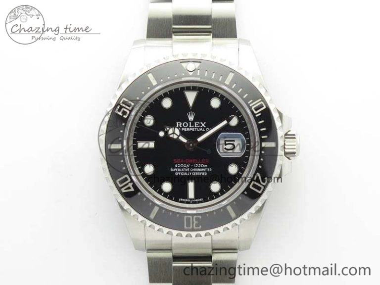 Sea Dweller 126600 2017 43mm SS BP Maker 1:1 Best Edition Black Dial On SS Bracelet A2824