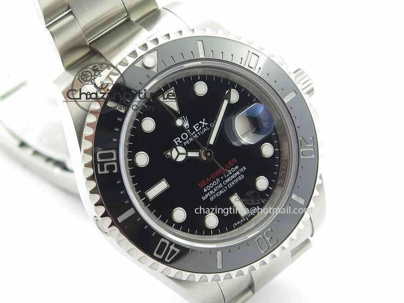 Sea Dweller 126600 43mm SS BP Maker Black Dial On SS Bracelet A2813