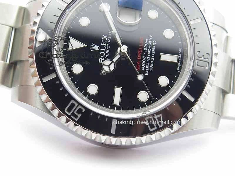 Sea Dweller 126600 43mm SS BP Maker Black Dial On SS Bracelet A2813