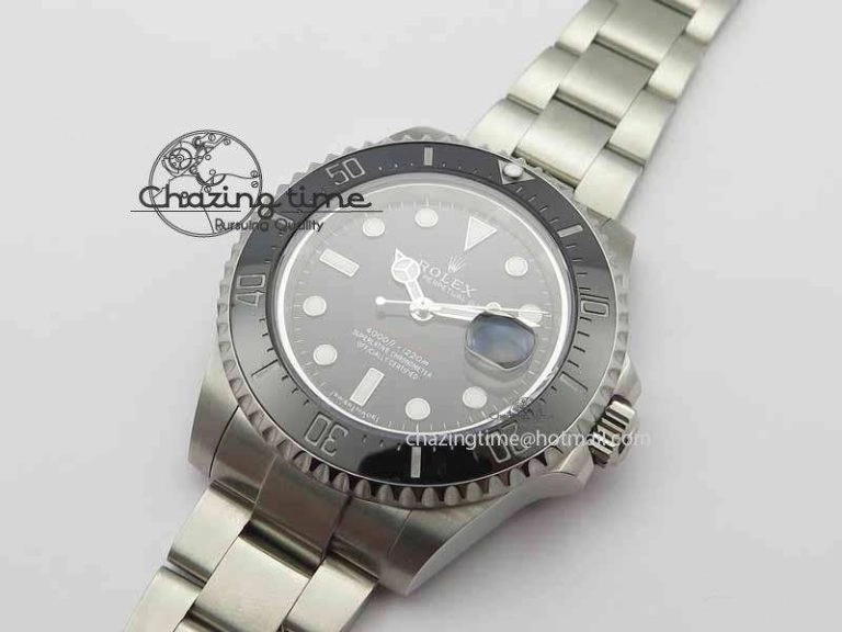 Sea Dweller 126600 43mm SS BP Maker Black Dial On SS Bracelet A2813