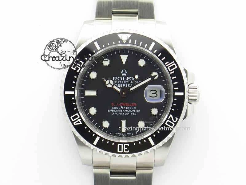 Sea Dweller 126600 43mm SS Black Dial On SS Bracelet A2836