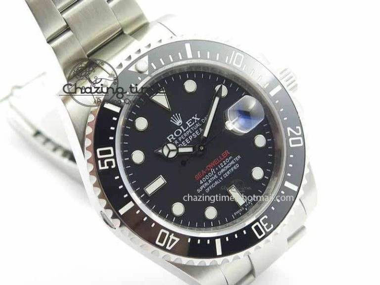 Sea Dweller 126600 43mm SS Black Dial On SS Bracelet A2836