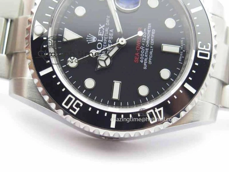 Sea Dweller 126600 43mm SS Black Dial On SS Bracelet A2836