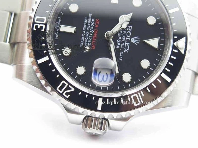 Sea Dweller 126600 43mm SS Black Dial On SS Bracelet A2836