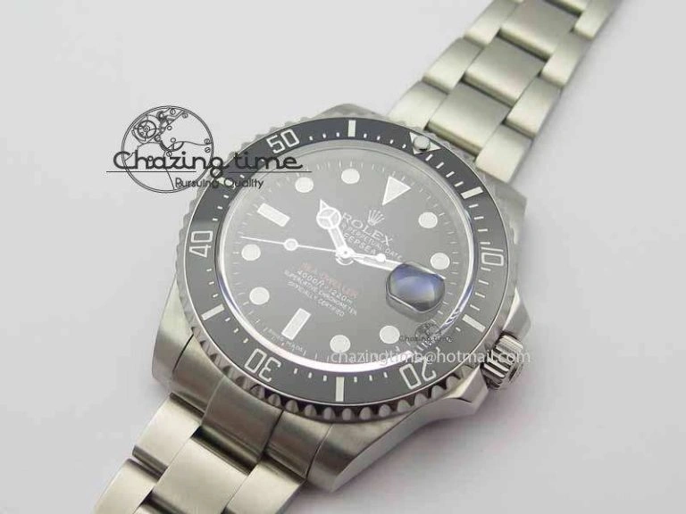 Sea Dweller 126600 43mm SS Black Dial On SS Bracelet A2836