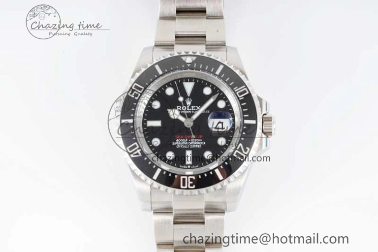 Sea-Dweller 126600 APF Best Edition Black Dial on SS Bracelet VR3235