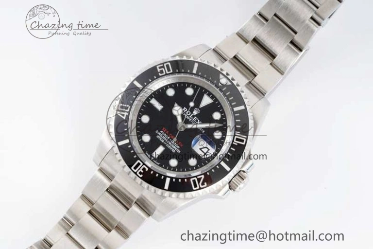 Sea-Dweller 126600 APF Best Edition Black Dial on SS Bracelet VR3235