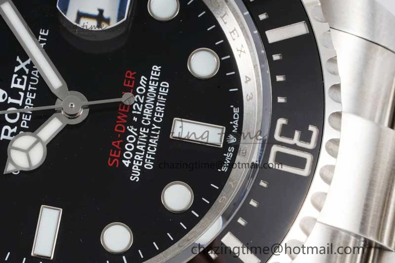 Sea-Dweller 126600 APF Best Edition Black Dial on SS Bracelet VR3235