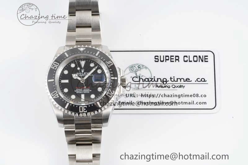 Sea-Dweller 126600 APF Best Edition Black Dial on SS Bracelet VR3235
