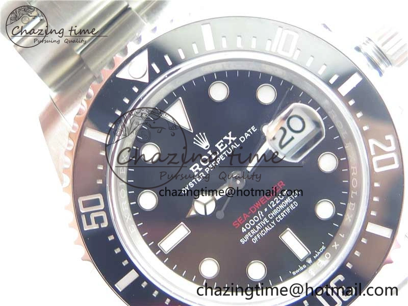 Sea-Dweller 126600 XF 1:1 Best Edition 904L SS Case and Bracelet A2824