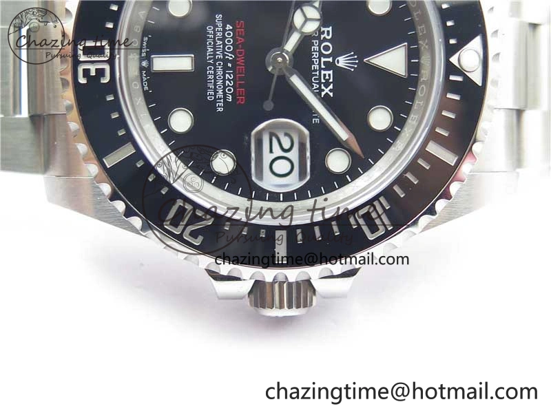 Sea-Dweller 126600 XF 1:1 Best Edition 904L SS Case and Bracelet A2824