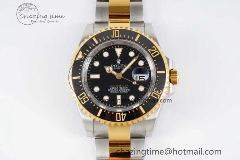 Sea-Dweller 126603 APF Best Edition Black Dial on SS YG Bracelet VR3235