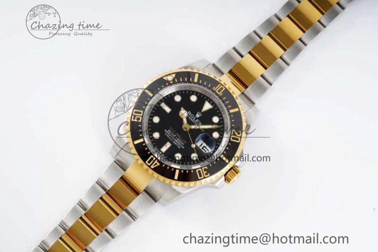 Sea-Dweller 126603 APF Best Edition Black Dial on SS YG Bracelet VR3235