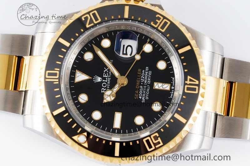 Sea-Dweller 126603 APF Best Edition Black Dial on SS YG Bracelet VR3235